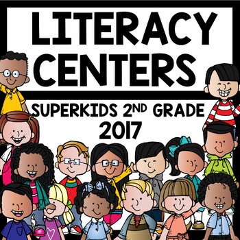 Preview of Superkids Second Grade Literacy Centers Bundle