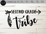 Second Grade Tribe Cutting File and Clip-Art - SVG, EPS, P