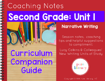 Preview of Second Grade Unit 1 Narrative Writing Curriculum Companion Guide