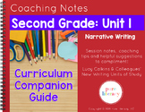 Second Grade Unit 1 Narrative Writing Curriculum Companion Guide