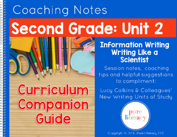 Preview of Second Grade Unit 2 Information Writing Curriculum Companion Guide