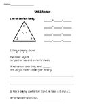 Second Grade Unit 3 Everyday Math Test Review