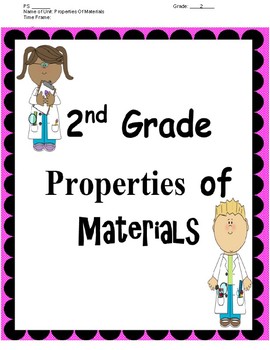 Preview of Second Grade Unit Plan for Amplify Unit 2- Properties of Materials