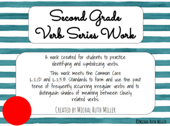 Preview of Second Grade Verb Series Work