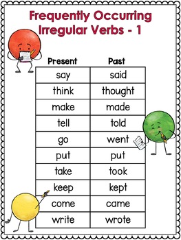 verbs 2nd grade by frogs fairies and lesson plans tpt