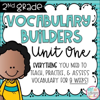 Preview of Vocabulary Word Builders Unit 1 SECOND GRADE