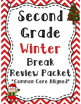 Preview of Second Grade Winter Review Packet *Common Core Aligned*
