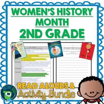 Preview of Second Grade Womens History Month Read Aloud and Activities Bundle