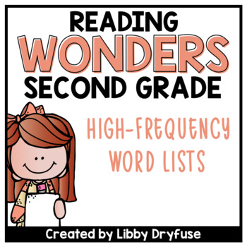 Preview of Second Grade Wonders High-Frequency Word List