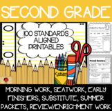 Second Grade Worksheets {100 Standards Aligned Printables}