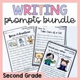 Second Grade Writing Prompts Bundle - Opinion, Narrative, Informational, How To