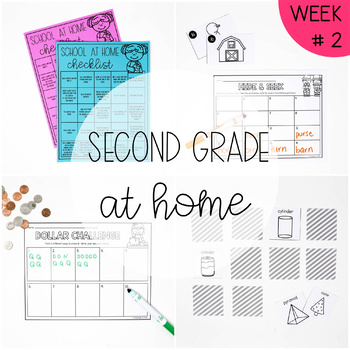 Preview of Second Grade at Home - Week Two