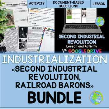 Preview of Second Industrial Revolution, Railroad Barons BUNDLE