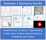 Second Semester High School Geometry Bundle