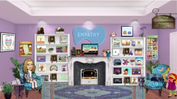 Preview of Second Step Empathy Virtual SEL Classroom (Google Slides & PowerPoint)