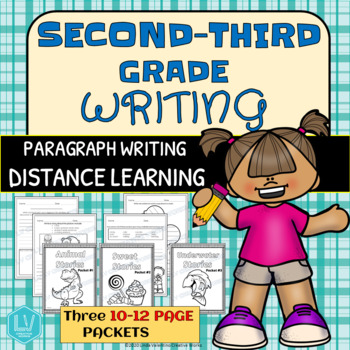 Preview of Second-Third Grade Writing Packets - Distance Learning, Independent Work Packets