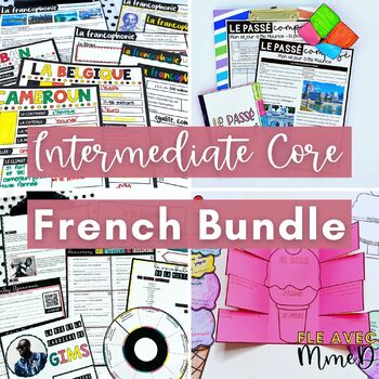 Preview of Intermediate Core French Bundle - French Units & Grammar - Apprendre en français