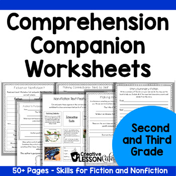 Preview of Second and Third Grade Reading Comprehension Skills Activities and Worksheets