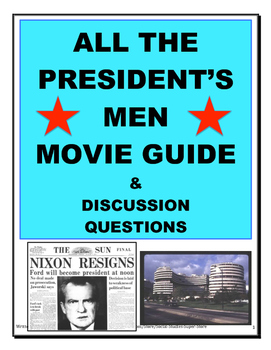 Preview of Secondary - All the Presidents Men Movie Guide and MORE!