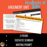 Argumentative Writing Text Set for middle and high school on Hope