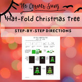 Secondary Art Project- Hat-Fold Christmas Tree Step-by-Step