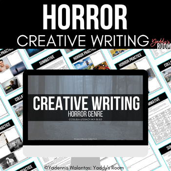 Preview of Secondary Creative Writing Lesson Horror Genre Study