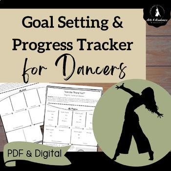 Preview of Secondary Dance Goal Setting and Progress Tracking Worksheet DIGITAL and PDF