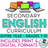 Secondary ELA Curriculum: Digital and Print - Middle & High School English