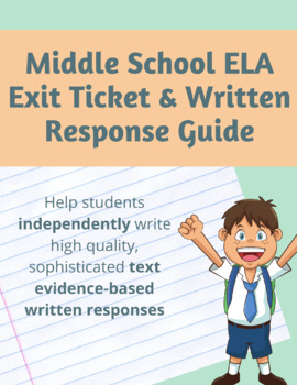 Preview of Secondary ELA Exit Ticket/Written Response Guide