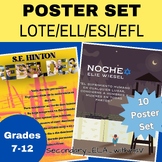 Preview of LOTE/ELL/ESL/ELL Spanish Book Covers Bulletin Board Set