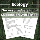 Secondary Ecological Succession - Worksheet