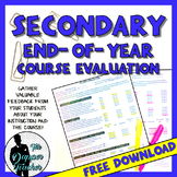 Secondary End-of-Year Course Evaluation