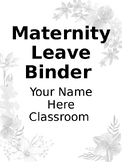 Secondary Maternity Leave Binder