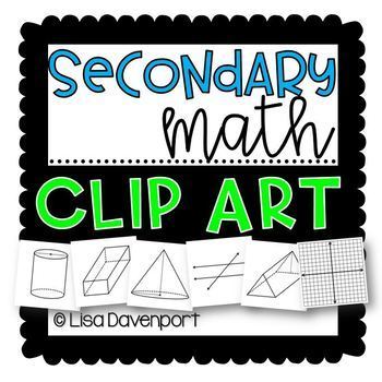 Preview of Secondary Math Clip Art