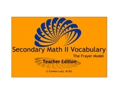 High School Math Common Core Vocabulary Secondary Math II/