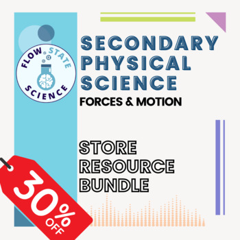 Preview of Secondary Physical Science | Forces and Motion | STORE RESOURCE BUNDLE