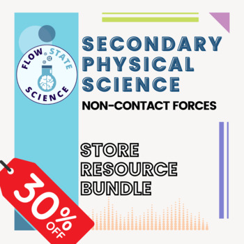Preview of Secondary Physical Science | Non-Contact Forces | STORE RESOURCE BUNDLE