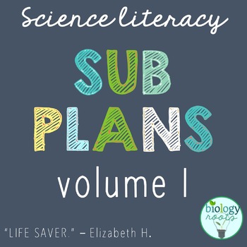 Secondary Science Literacy - Science Sub Plans