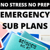 Emergency Science Sub Plans Bundle