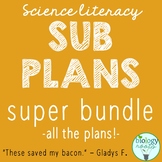 Science Literacy Sub Plans Bundle - supports distance learning