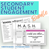 Secondary Student Engagement Bundle for Middle School and 