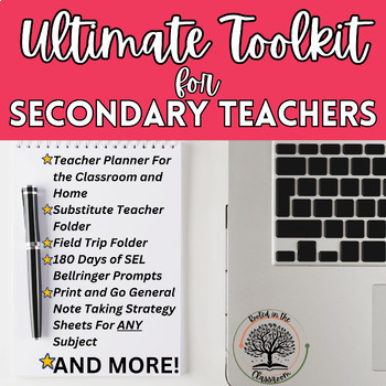 Preview of Secondary Teacher Ultimate Toolkit: SEL Bellringers, Grouping Cards, and MORE!