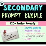 120+ Secondary Writing Prompt Bundle - NO PREP!! Response,