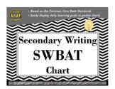 Secondary Writing SWBAT Chart