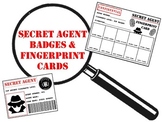 Secret Agent Badges & Fingerprint Cards