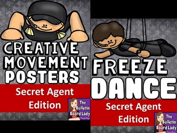 Preview of Secret Agent Freeze Dance and Creative Movement