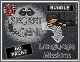Secret Agent NO PRINT Language Missions BUNDLE