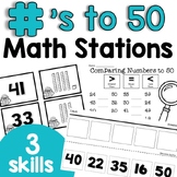 Numbers to 50 Math Stations