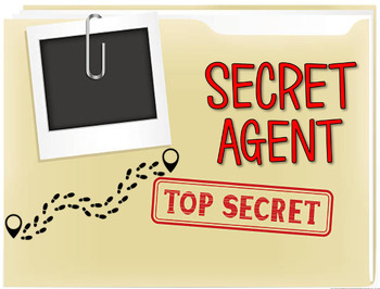 Preview of Secret Agent Theme Project | Badges, Mission #1-5, Certificate, **Lesson Layout