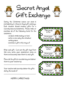 Secret Angel Gift Exchange Kit (for Students) by Lisa Lohmann